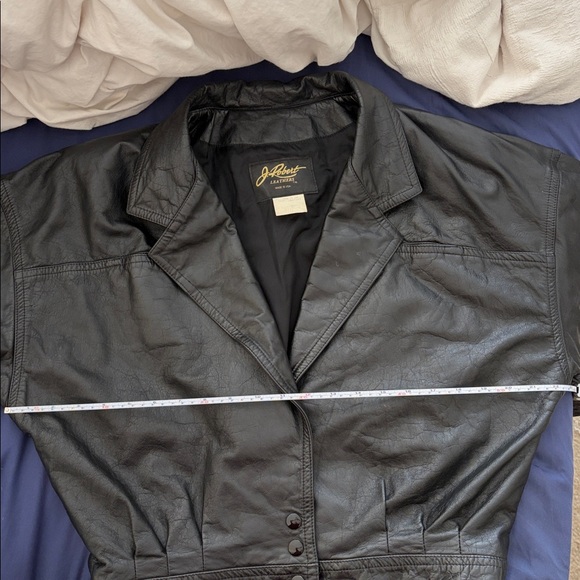 Robert Leathers Black Leather Jacket Made in USA - Picture 4 of 5